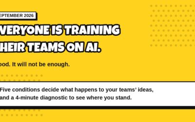Training your teams on AI will not be enough